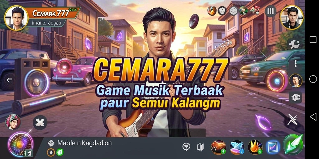 Tampilan gameplay CEMARA777 yang seru dengan koleksi lagu menarik.