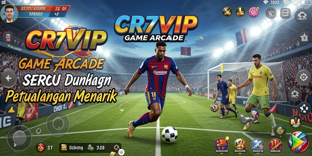 Tampilan gameplay seru di game arcade CR7VIP yang membuat ketagihan.