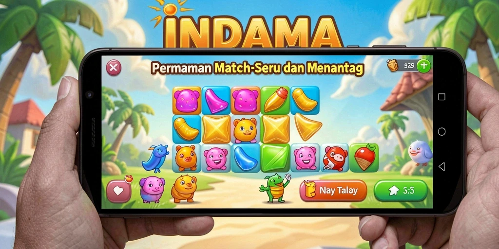 Tampilan gameplay seru di INDAAA dengan grafis menawan.