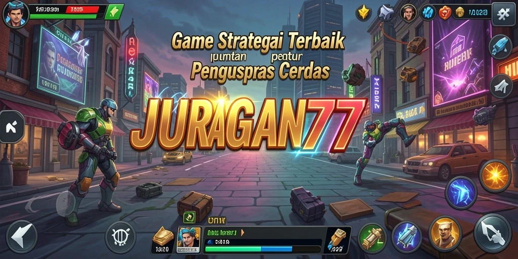 Tangkapan layar dari gameplay seru JURAGAN77 yang menampilkan strategi bisnis.