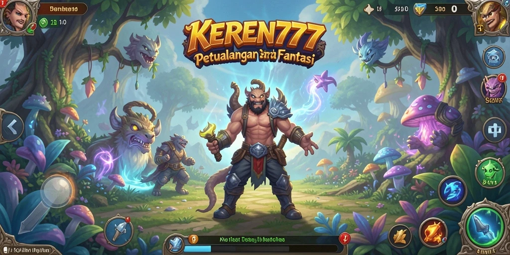 Tampilan gameplay seru KEREN777 dengan pemandangan yang indah.