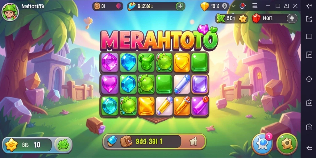 Menampilkan gameplay MERAHTOTO yang penuh warna dan seru.