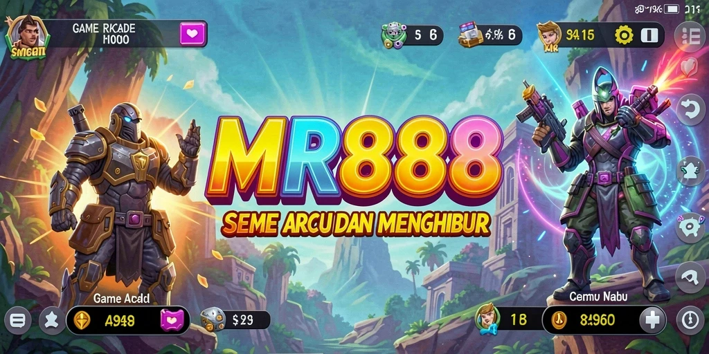 Gameplay MR888 yang seru dan penuh warna.