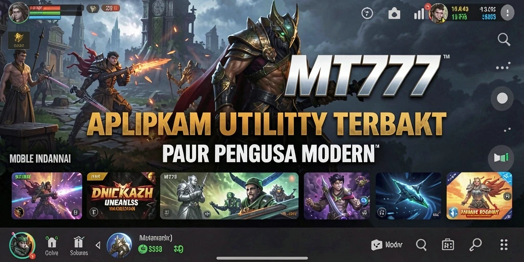 Screenshot utama MT777 menampilkan tampilan antarmuka aplikasi Utility yang sederhana dan fungsional.