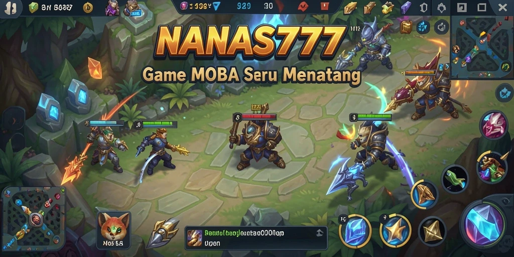 Tangkapan layar gameplay NANAS777 dengan aksi pertarungan seru.