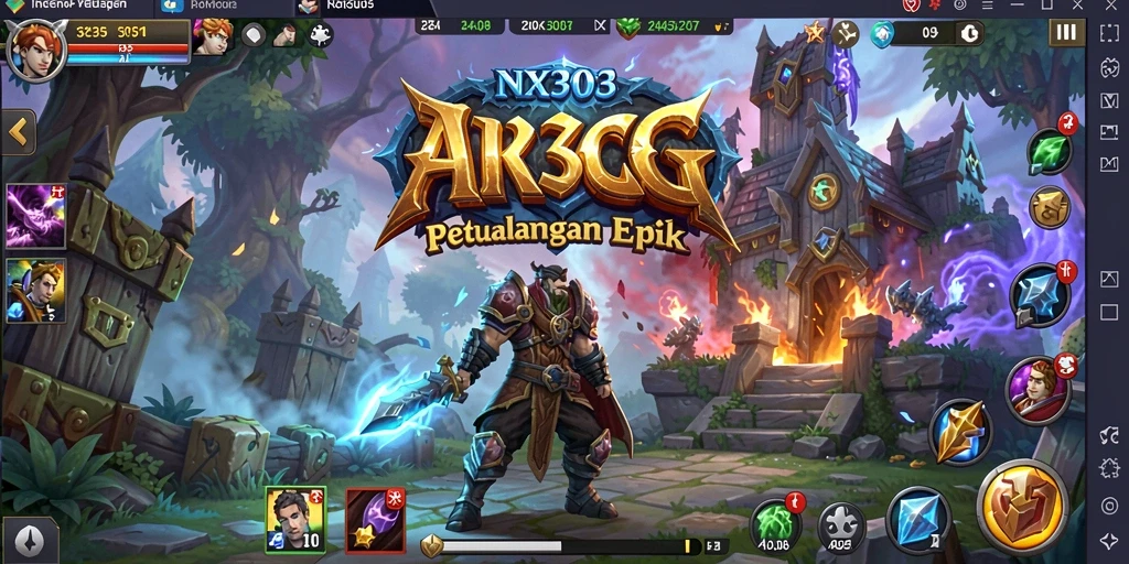 Tampilan gameplay <strong>NX303</strong> yang mendebarkan dalam aksi ARPG.