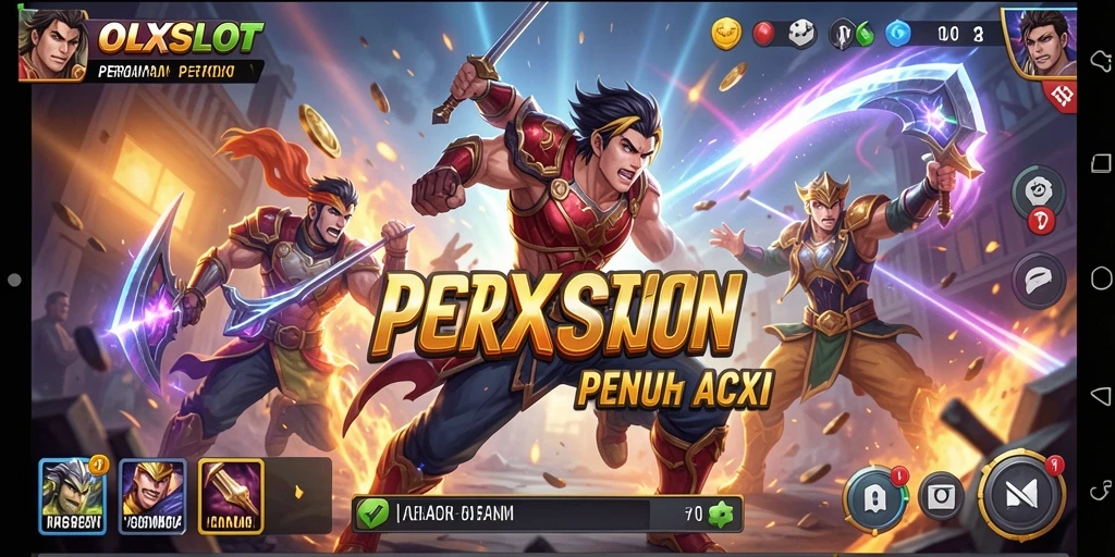 Gameplay OLXSLOT yang seru dan mendebarkan dalam pertarungan.