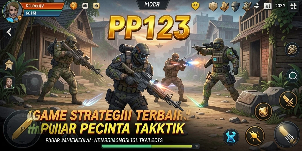 Tampilan screenshot PP123 menampilkan momen penuh strategi dalam pertempuran.