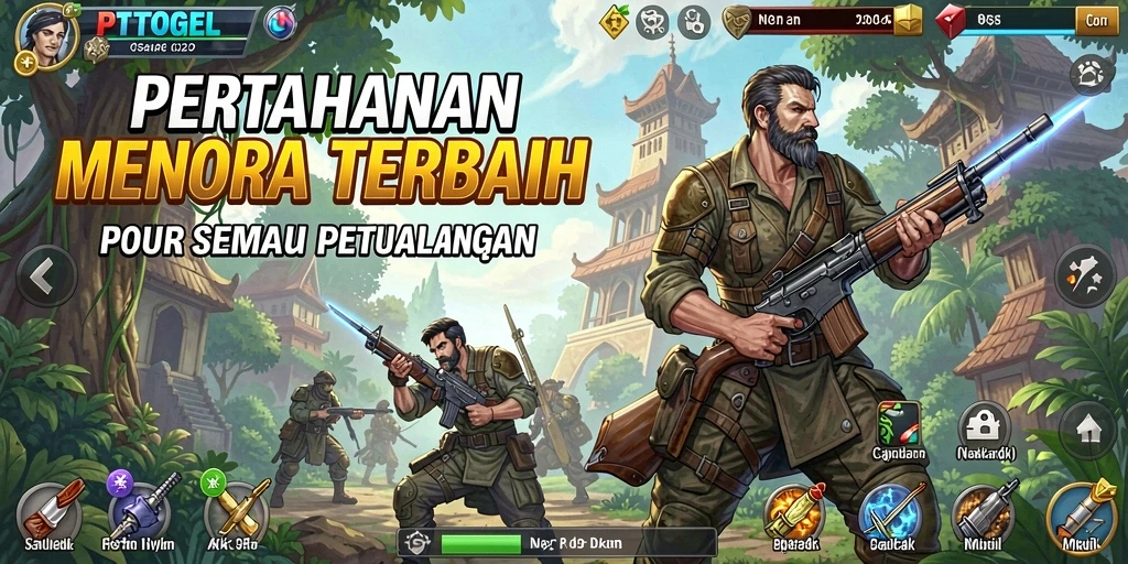 Menampilkan pertempuran intens dalam game Tower Defense PTTOGEL.