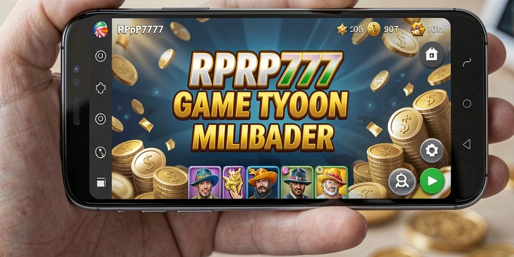 Screenshot gameplay RPRP777 menampilkan pengelolaan bisnis yang menarik.