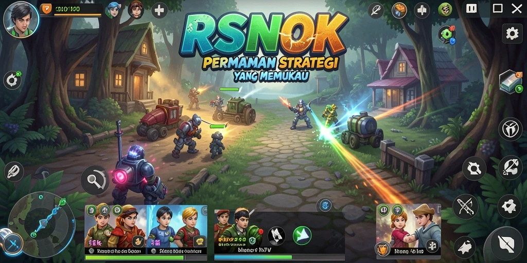 Tampilan gameplay RSNOK yang menarik dengan elemen strategi.