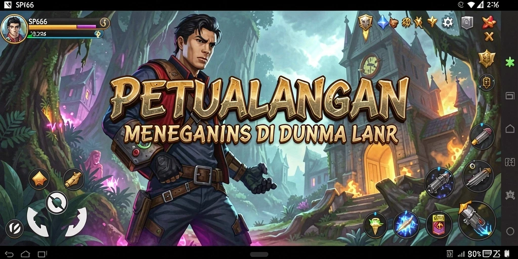 Screenshot SP666 menampilkan aksi seru di dunia petualangan.