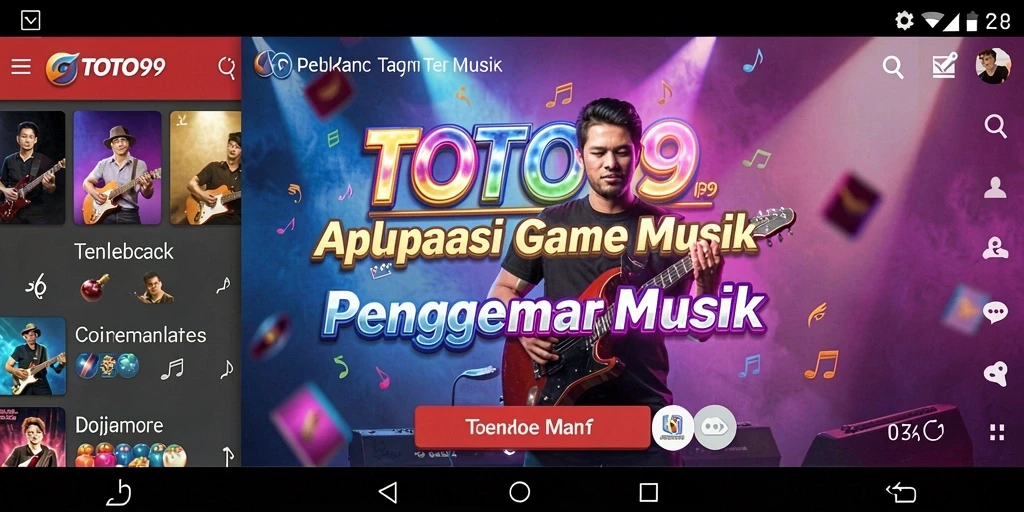 Tampilan gameplay TOTO99 yang seru dengan fitur musik yang interaktif.