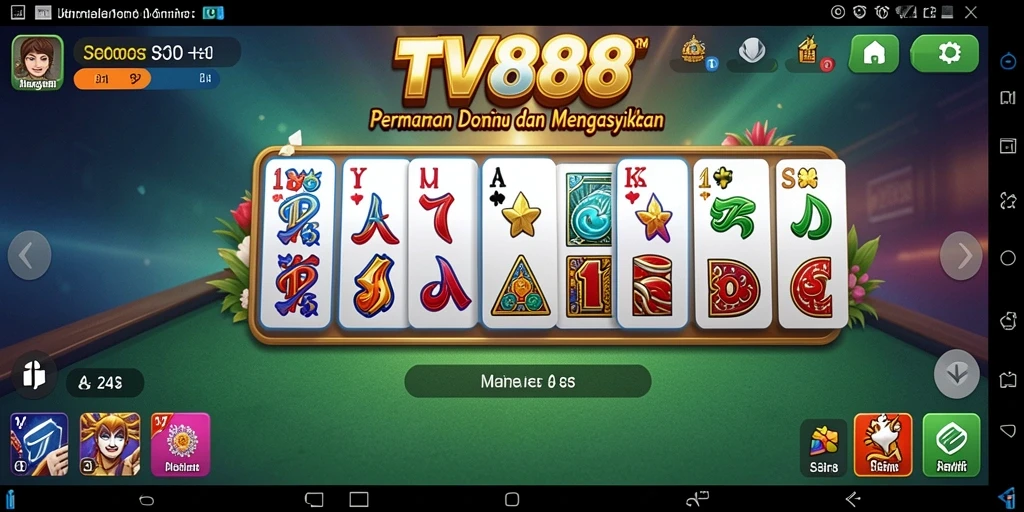 Tampilan gameplay yang menarik dalam permainan Domino.